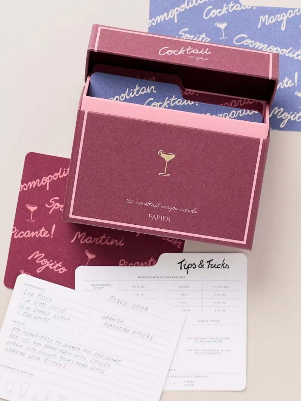Cocktail Notecard Set